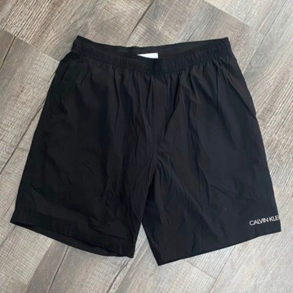Calvin Klein Black Swim Trunks Size Medium
